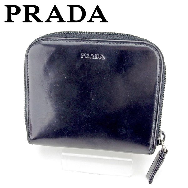 今週特別セール　美品　PRADA プラダ　ラウンドファスナー　チャック　バイカラ 12021432.jpg