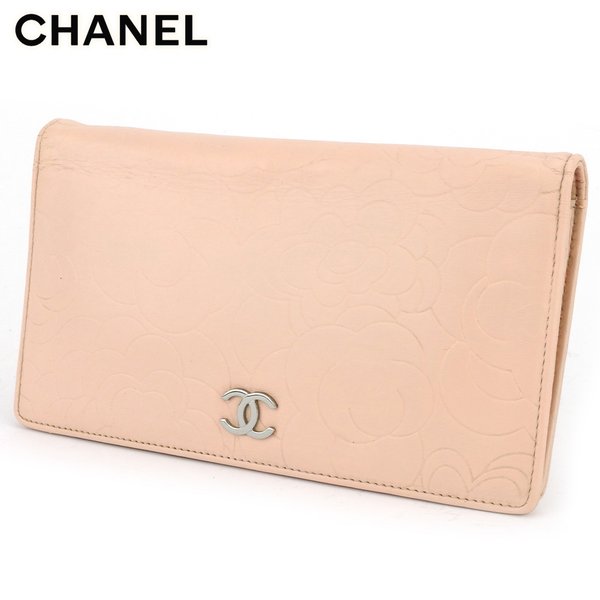 楽天市場】【中古】【財布】CHANEL シャネル カメリア メイク