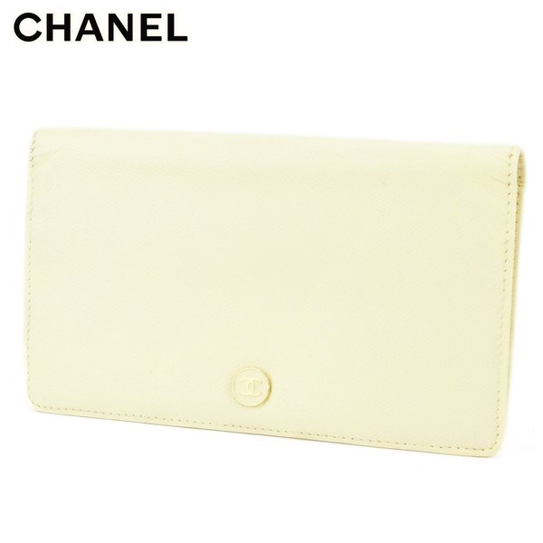 【雨季得SALE★21％OFFクーポン券】シャネル 長紙入れ ブランド名紙入れ さいふ ジッパー付き添い人長紙入れ 逃げ口 夏 科目 ベージュ なめし革 ココボタン 貨物輸送無料 t12961 【中古】 ブランド名 ご機嫌ブランド名 ヴィンテージ 貨物輸送無料