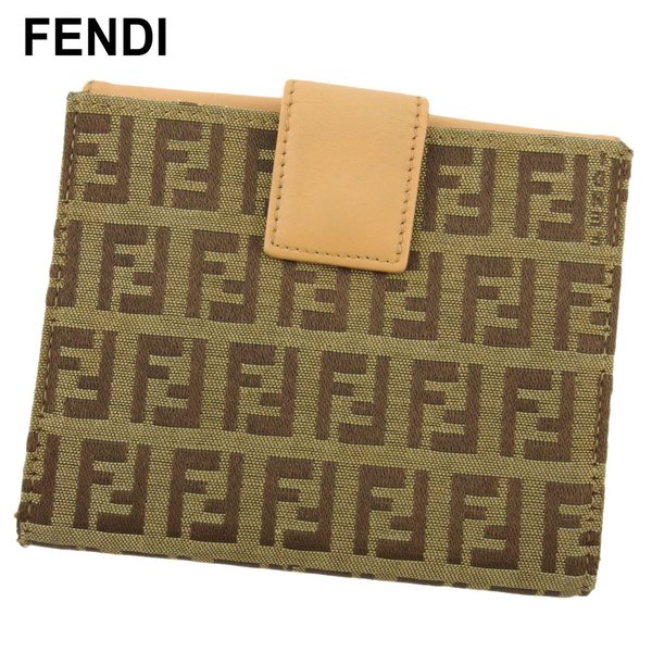 フェンディ FENDI 2つ折り財布 7M0001 ズッキーノ柄 ジャガード ダークブラウン×黒 財布 駅南やまご質店オンラインショップ &frasl; フェンディ ダイアゴナル グレー