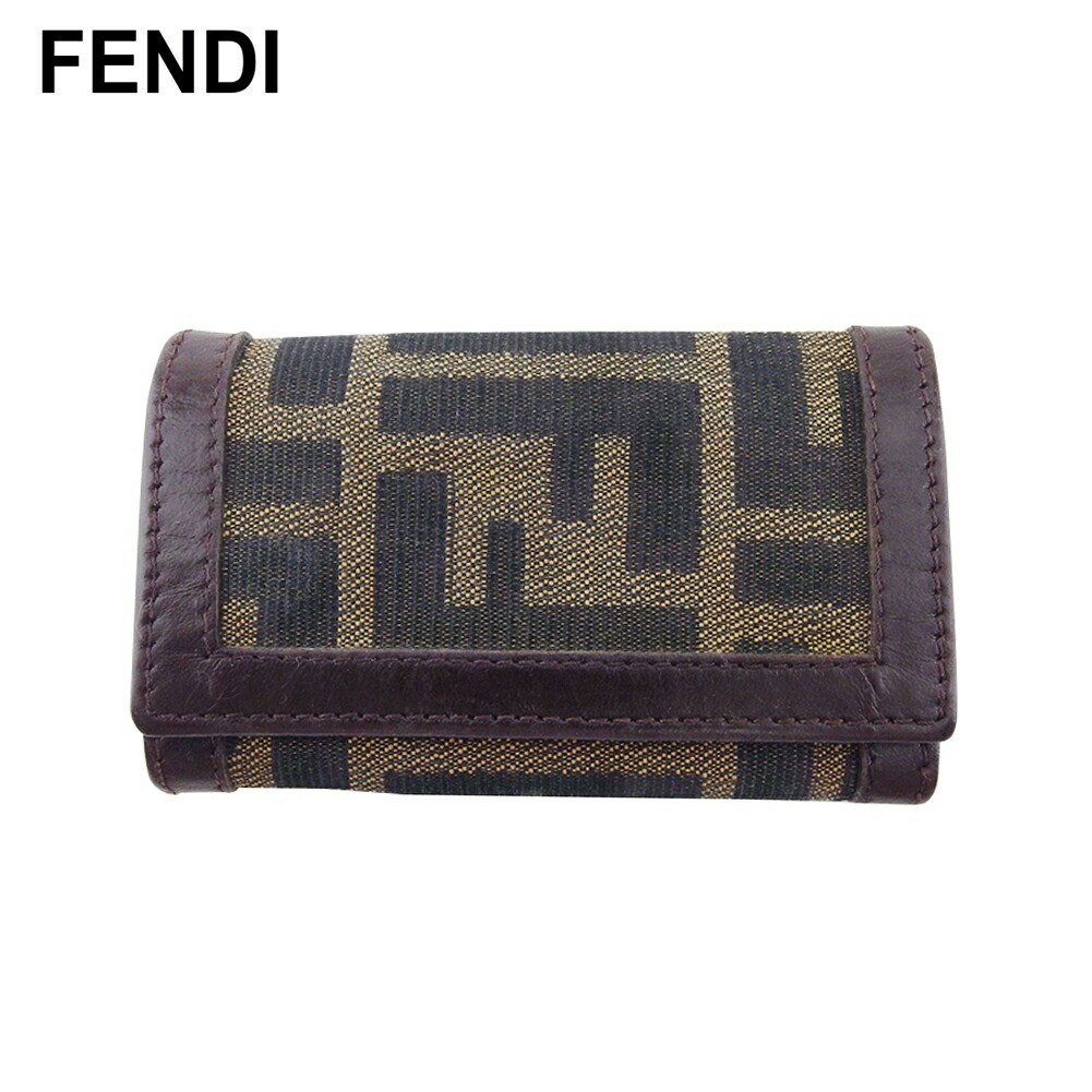 未使用品　箱付き　FENDI フェンディ　キーケース　ズッカ柄　ズッキーノ 楽天市場】【秋Sale】フェンディ FENDI キーケース ズッカ