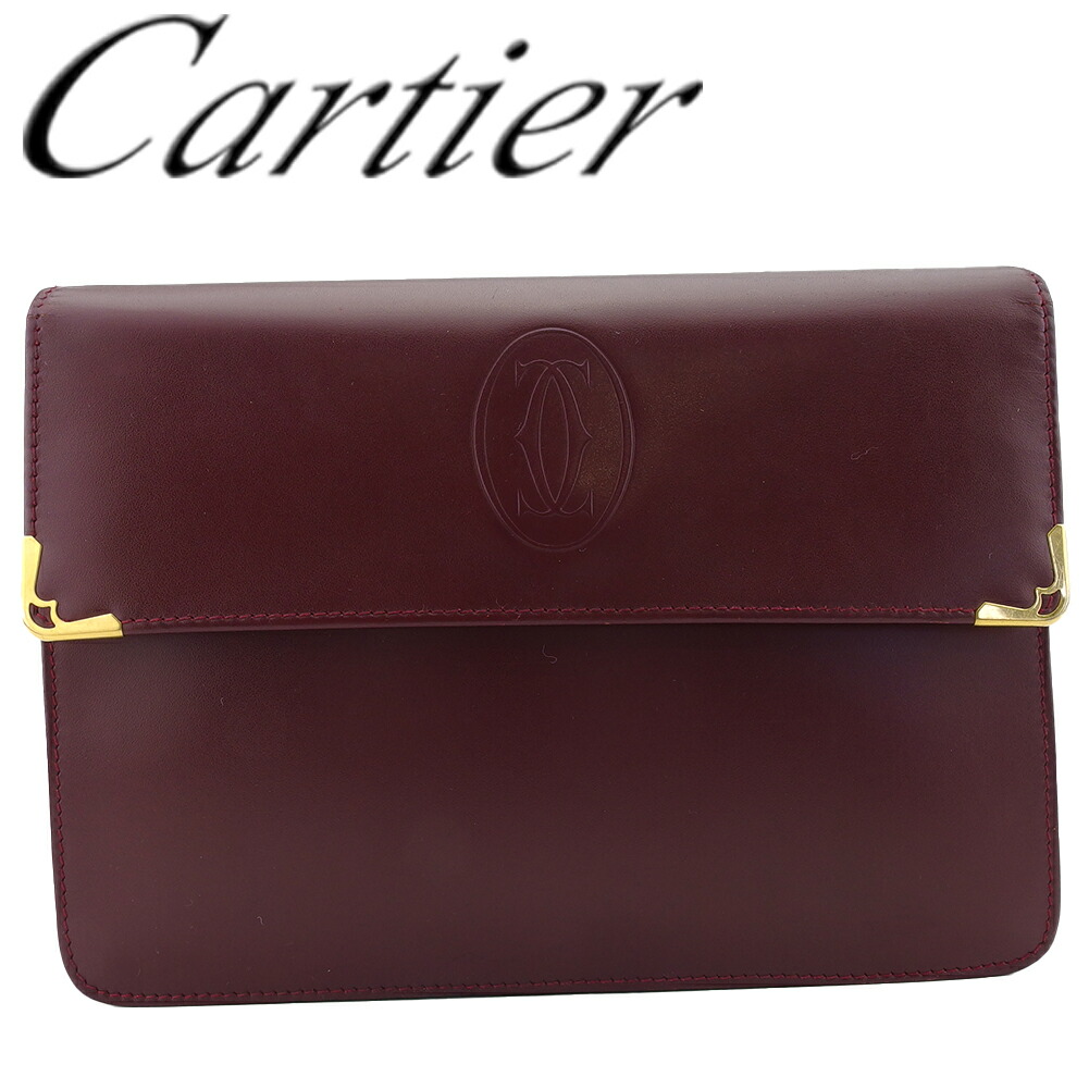 Cartier　カルティエ　クラッチバッグ　セカンドバッグ　ミニ　未使用に近い 未使用級✨カルティエ レザー パシャライン セカンドバッグ