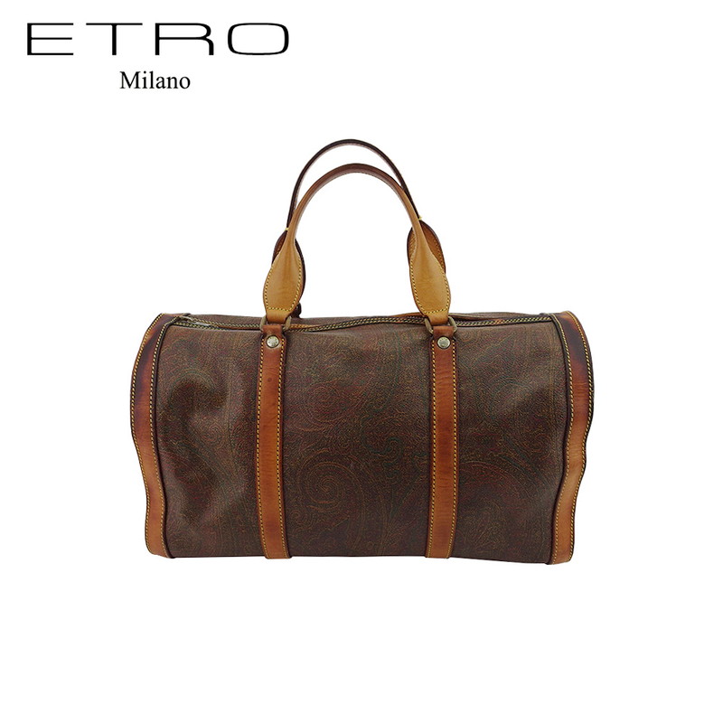 ETRO エトロ ボストンバッグ ショルダーバッグ 2way 南京錠 鍵付き ETRO エトロ ボストンバッグ ショルダーバッグ 2way 南京錠 鍵付き