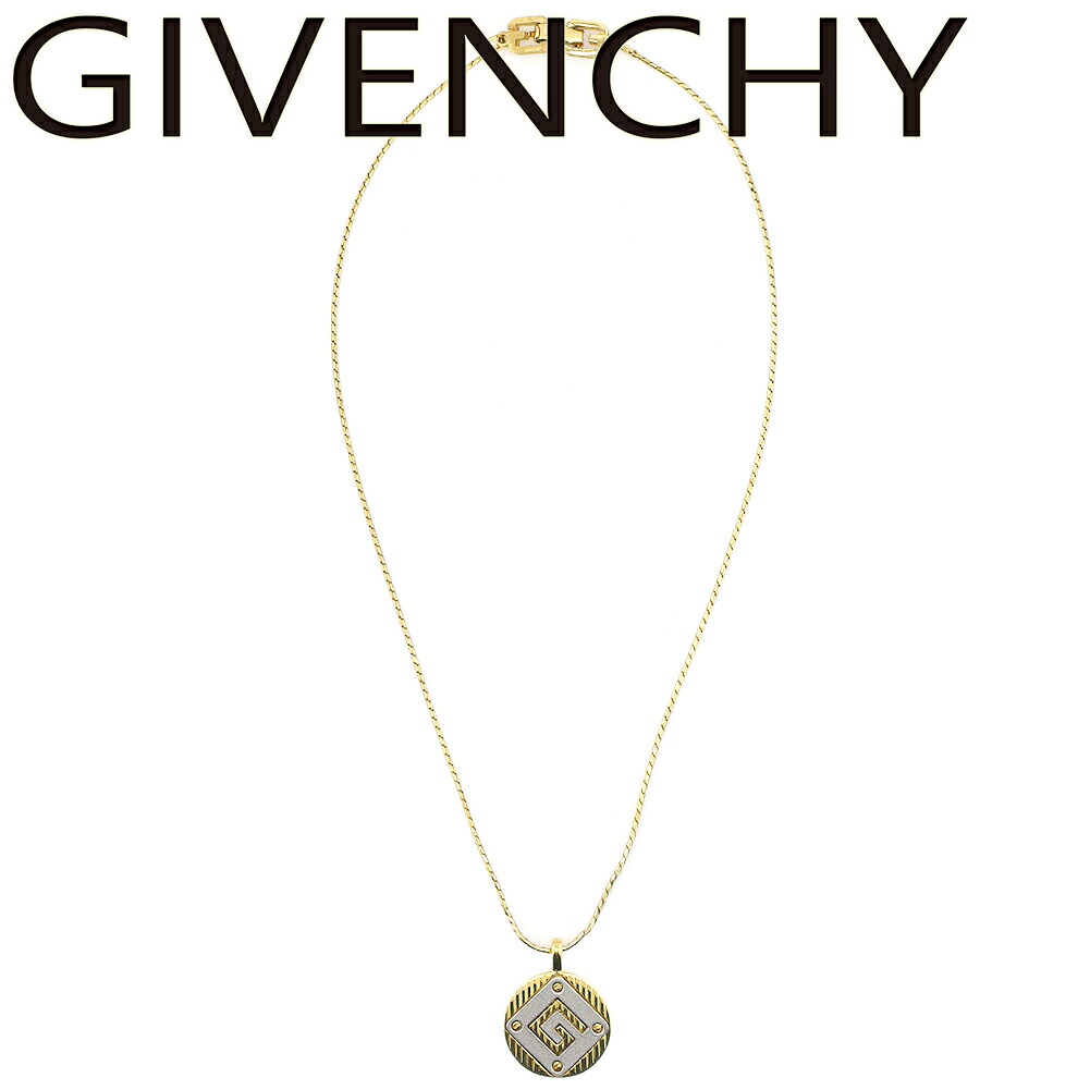 【お買い物マラソン★30%OFFクーポン】【中古】 ジバンシィ ネックレス ペンダント アクセサリー レディース メンズ Gマーク ゴールド シルバー ゴールド&シルバー金具 GIVENCHY G17467 ブランド ハイブランド ヴィンテージ 送料無料|ブランドデポ TOKYO