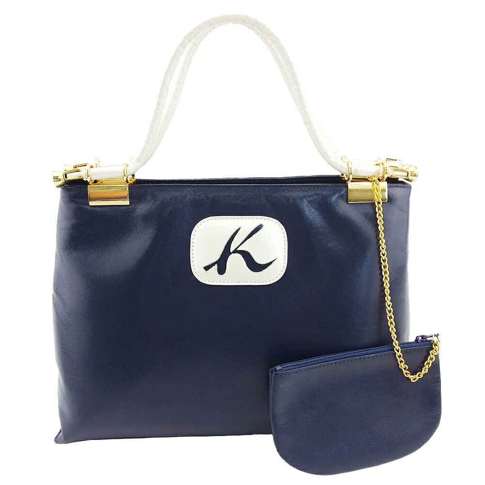【美品】Kitamura・キタムラ・花チャーム・ハンドバッグ・フォーマル・肩掛け 美品】Kitamura・キタムラ・花チャーム・ハンドバッグ
