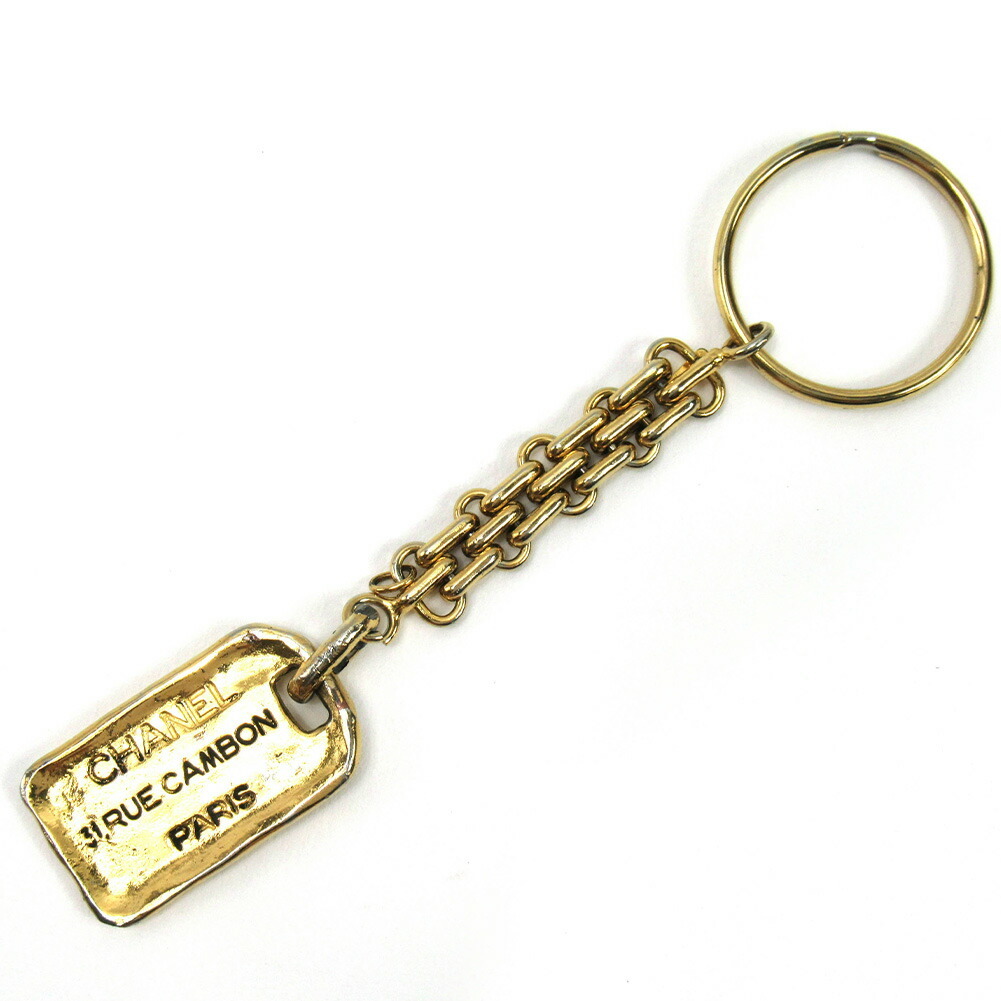 【百貨店SALE★最大限度50％OFF】シャネル CHANEL キーホルダー 一皿 ゴールド レディース 中古 ブランド名 御機嫌ブランド名 ヴィンテージ