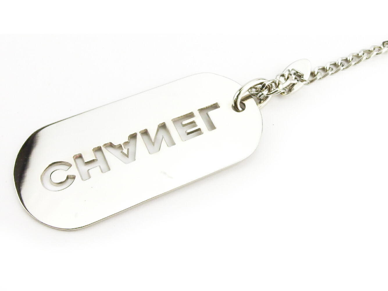 【お買い物マラソン★30％OFFクーポン】シャネル CHANEL キーホルダー ロゴプレート ヴィンテージ シルバー レディース 中古 ブランド ハイブランド ヴィンテージ