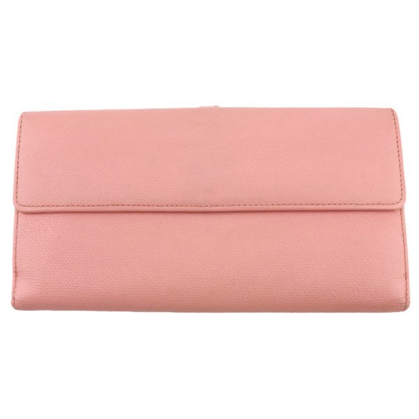 【新生活応援★29％OFFクーポン】シャネル CHANEL 長財布 ココボタン オールドシャネル ピンク ゴールド レディース 中古 ブランド ハイブランド ヴィンテージ