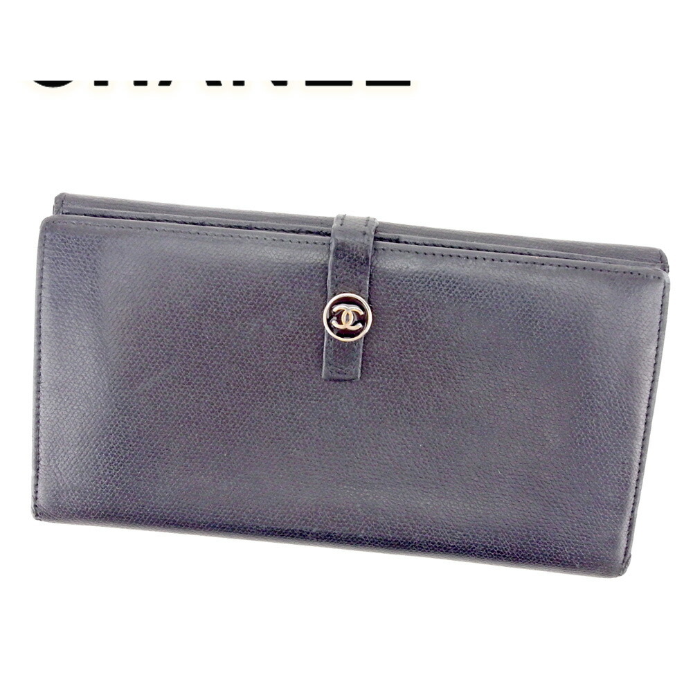 【雨季得SALE★21％OFFクーポン券】シャネル CHANEL 長紙入れ ココボタン 年寄りのシャネル 黒いこと ゴールド レディース 中古 ブランド名 ご機嫌ブランド名 ヴィンテージ