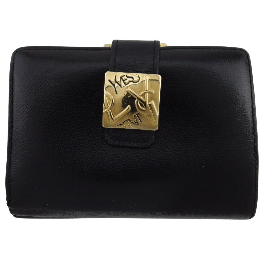 サンローラン SAINT LAURENT 二つ折り財布 美品 SAINT LAURENT サンローラン 二つ折り財布 バイフォールド