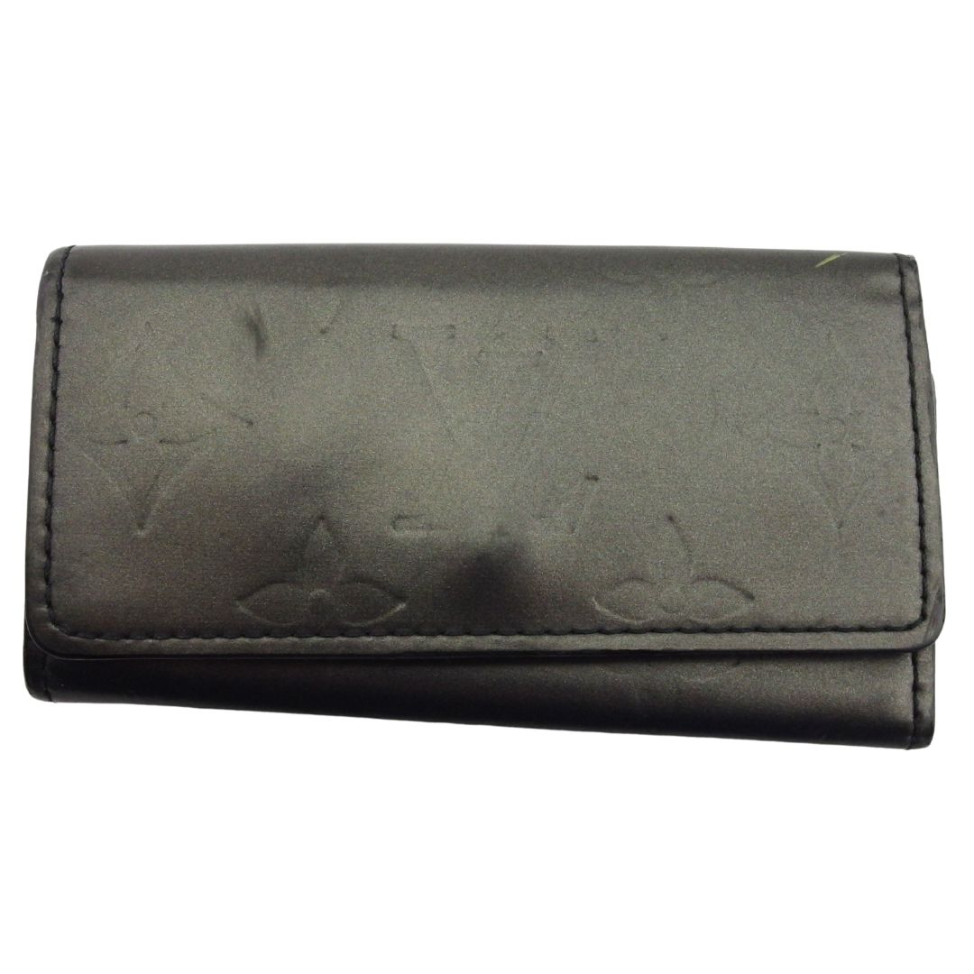 【Fashion Special Fair★29％OFFクーポン】ルイ・ヴィトン LOUIS VUITTON キーケース モノグラムマット ミュルティクレ4 グレー ブラック レディース 中古 ブランド ハイブランド ヴィンテージ