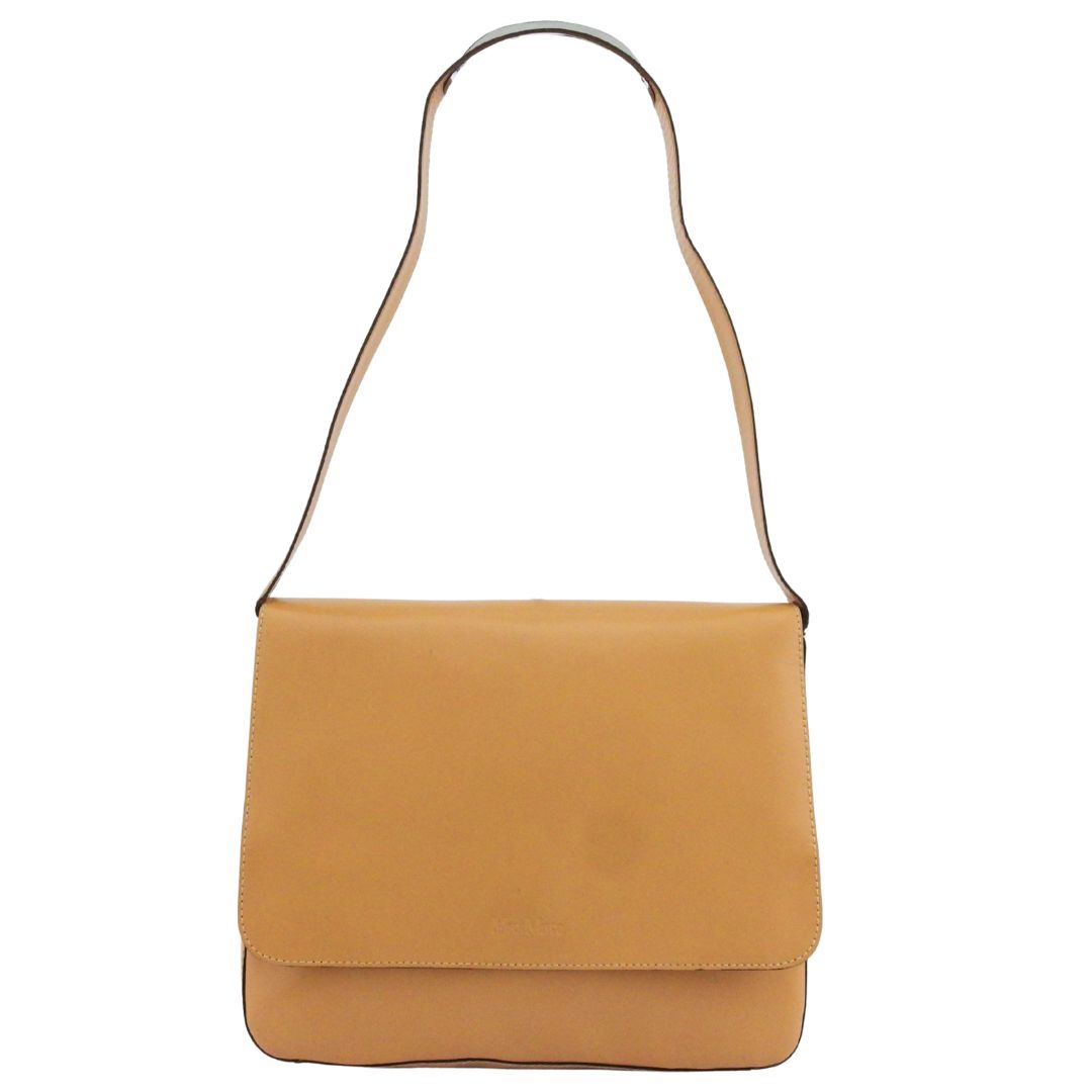 【お買い物マラソン★30％OFFクーポン】マックスマーラ MAX MARA ショルダーバッグ ロゴ ベージュ レディース 中古 ブランド ハイブランド ヴィンテージ｜ブランドデポ