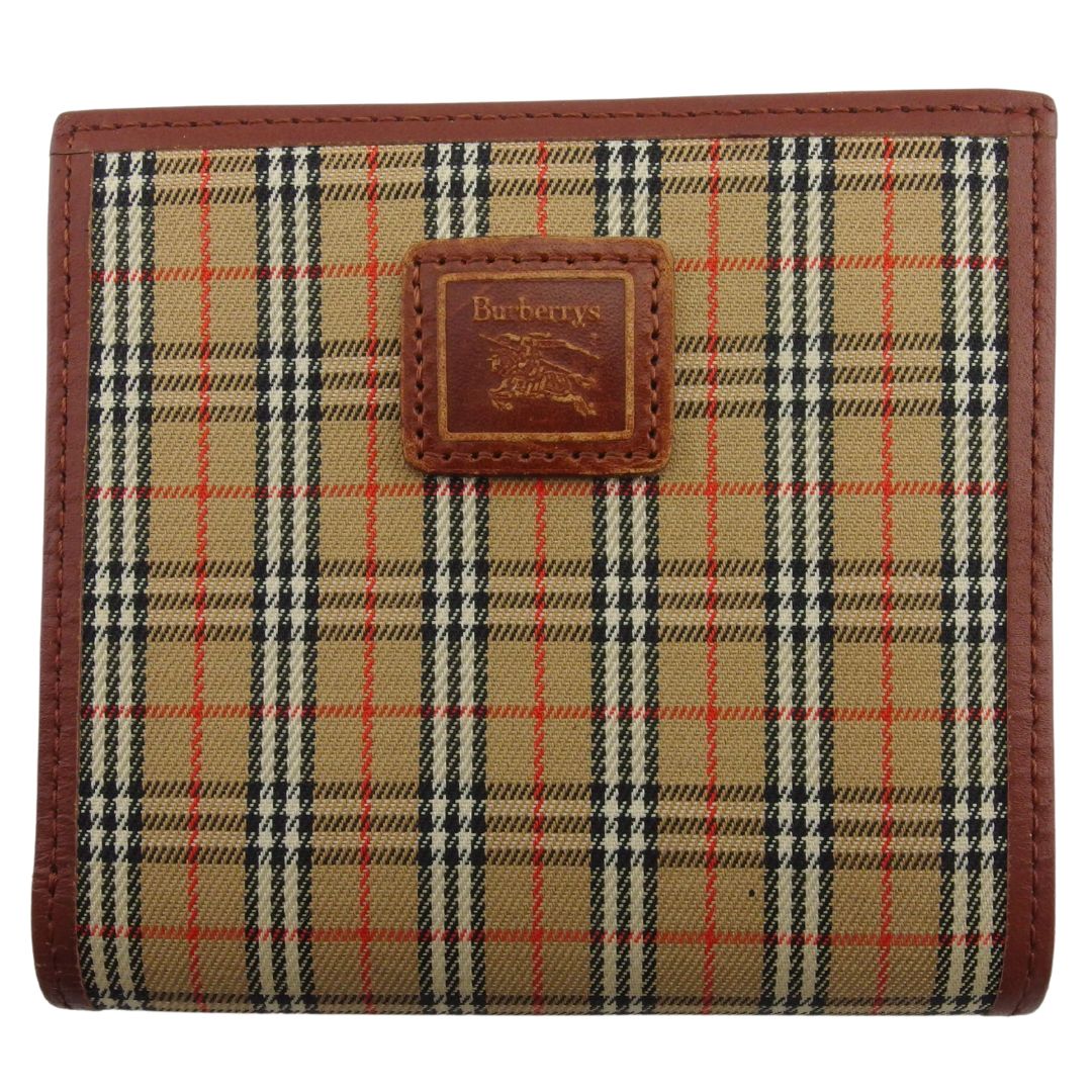BURBERRY バーバリー 二つ折り財布 ブラウン ロゴ 本革 レザー ノバ バーバリー BURBERRY 二つ折り財布 ブラウン メンズ BURBERRY