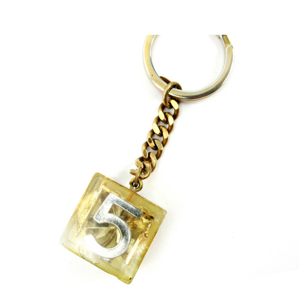 【百貨店SALE★最大限度50％OFF】シャネル CHANEL キーホルダー アイコンライン ゴールド レディース 中古 ブランド名 御機嫌ブランド名 ヴィンテージ