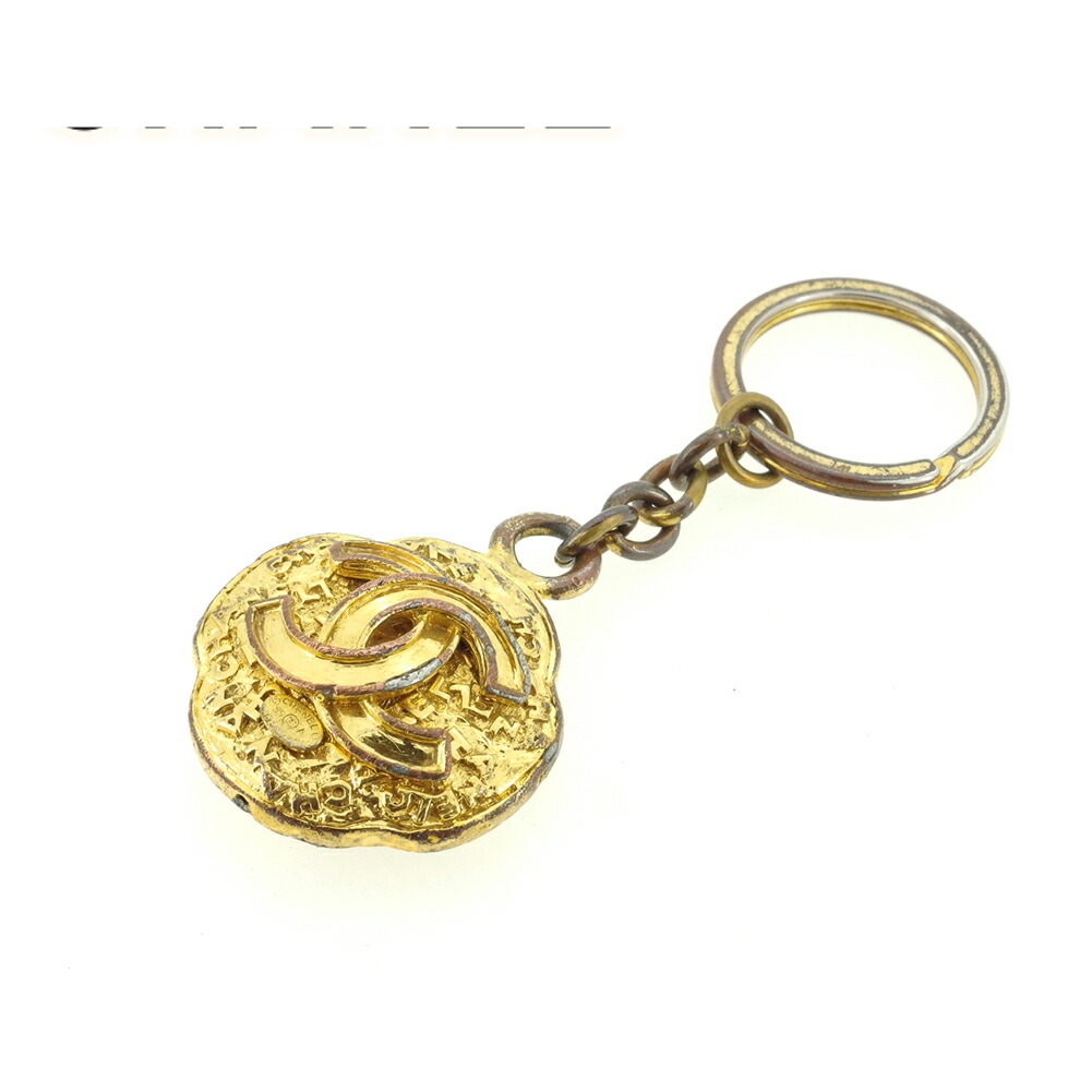 【百貨店SALE★最大限度50％OFF】シャネル CHANEL キーホルダー ココマーク ゴールド レディース 中古 ブランド名 御機嫌ブランド名 ヴィンテージ