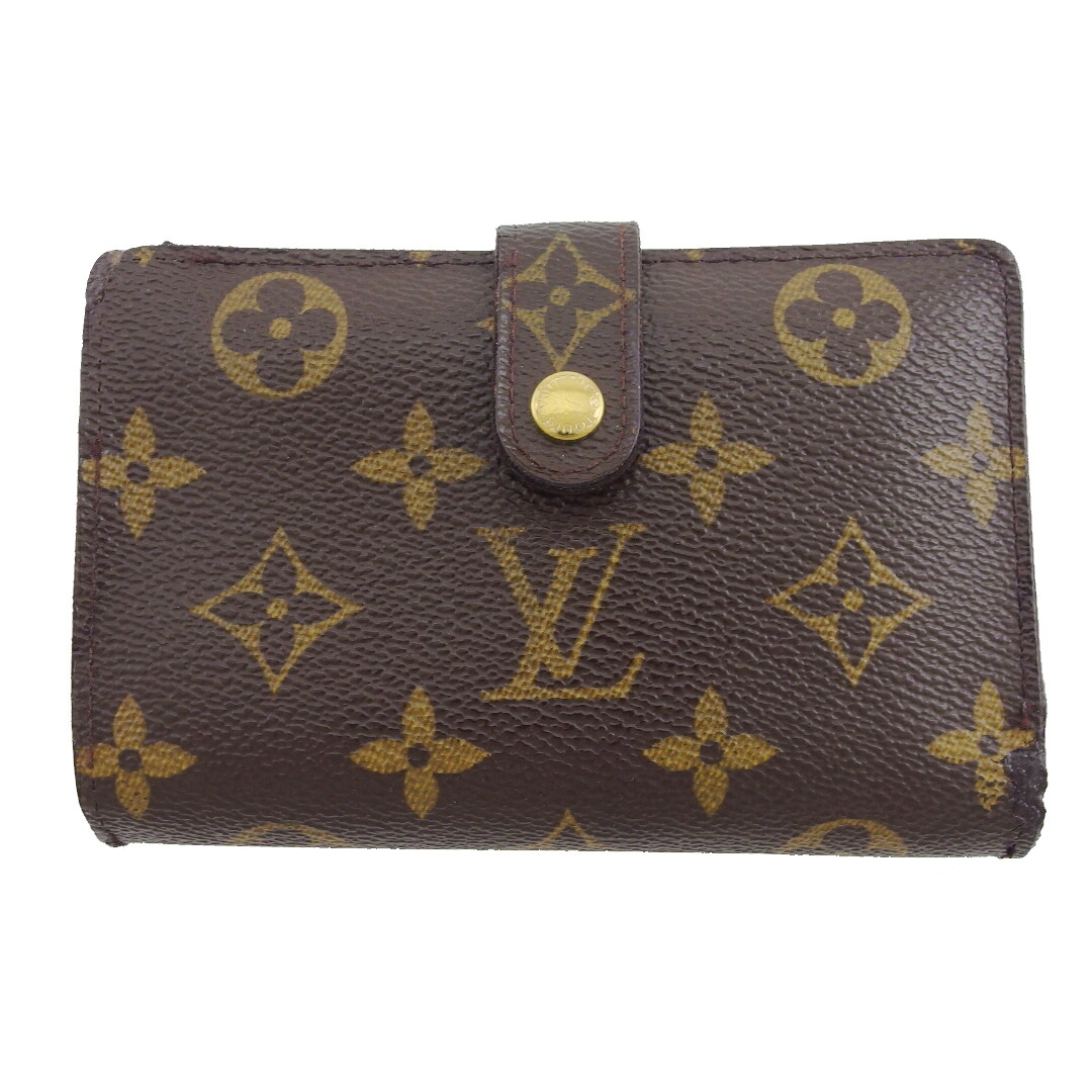 【雨季得SALE★21％OFFクーポン券】ルイ・ヴィトン LOUIS VUITTON 二つ折り紙入れ モノグラム ポルトモネビエヴィエノワ 赤銅色 ベージュ レディース 中古 ブランド名 ご機嫌ブランド名 ヴィンテージ