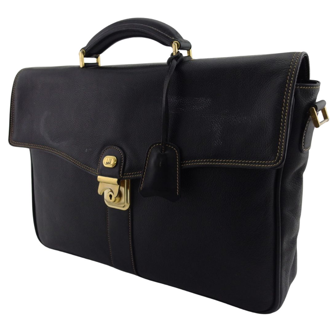 【美品•現行✨】ダンヒル トラベラー オールレザー トートバッグ 大容量 黒 楽天市場】ダンヒル トートバッグ dunhill ローラガス DU23R3555RA 001