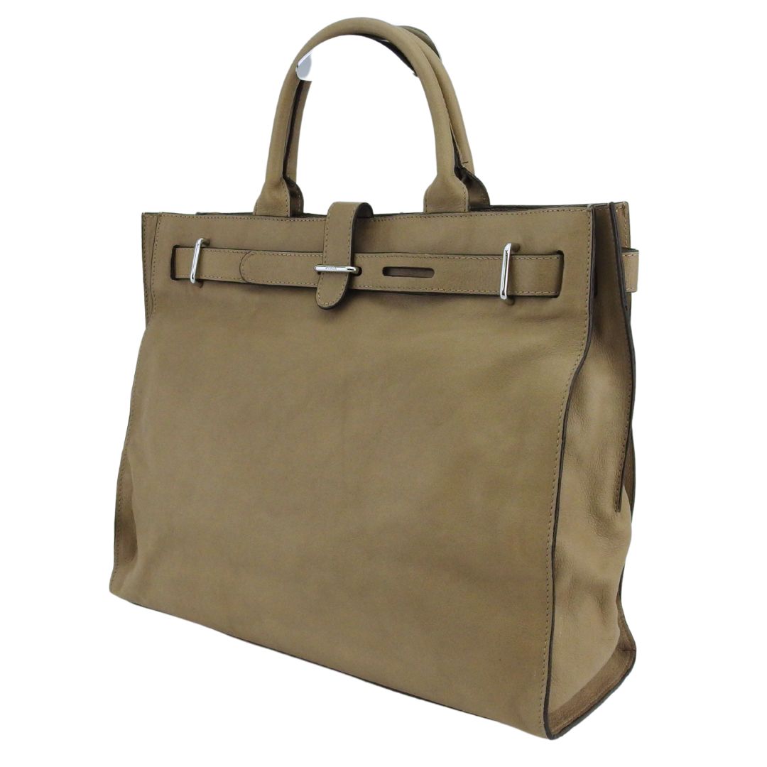 【お買い物マラソン★30％OFFクーポン】フルラ Furla トートバッグ ロゴ ブラウン グレー レディース 中古 ブランド ハイブランド ヴィンテージ