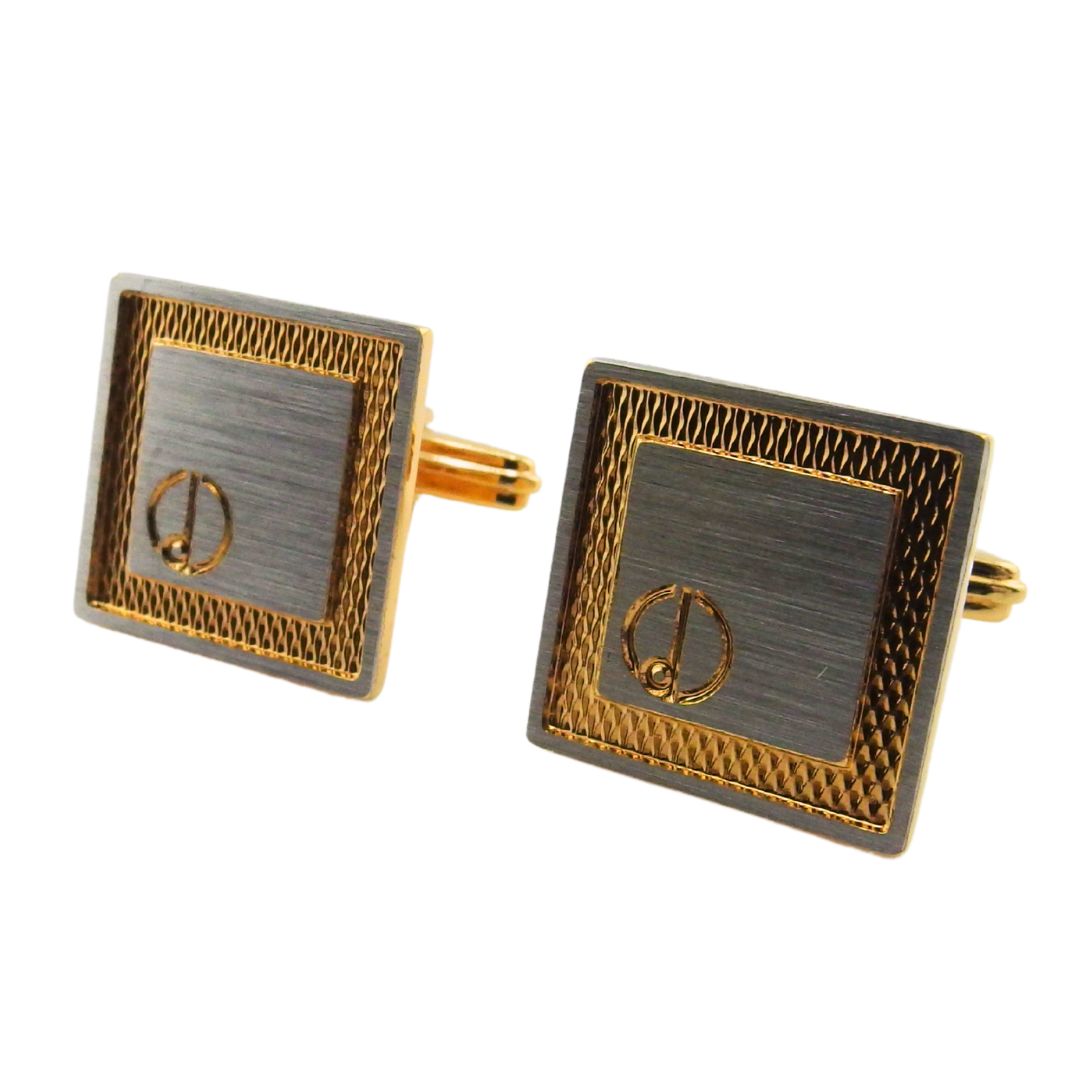 【百貨店SALE★最大限度50％OFF】ダン吸血鬼 Dunhill 折り返し しろがね色×ゴールド レディース 中古 ブランド名 御機嫌ブランド名 ヴィンテージ