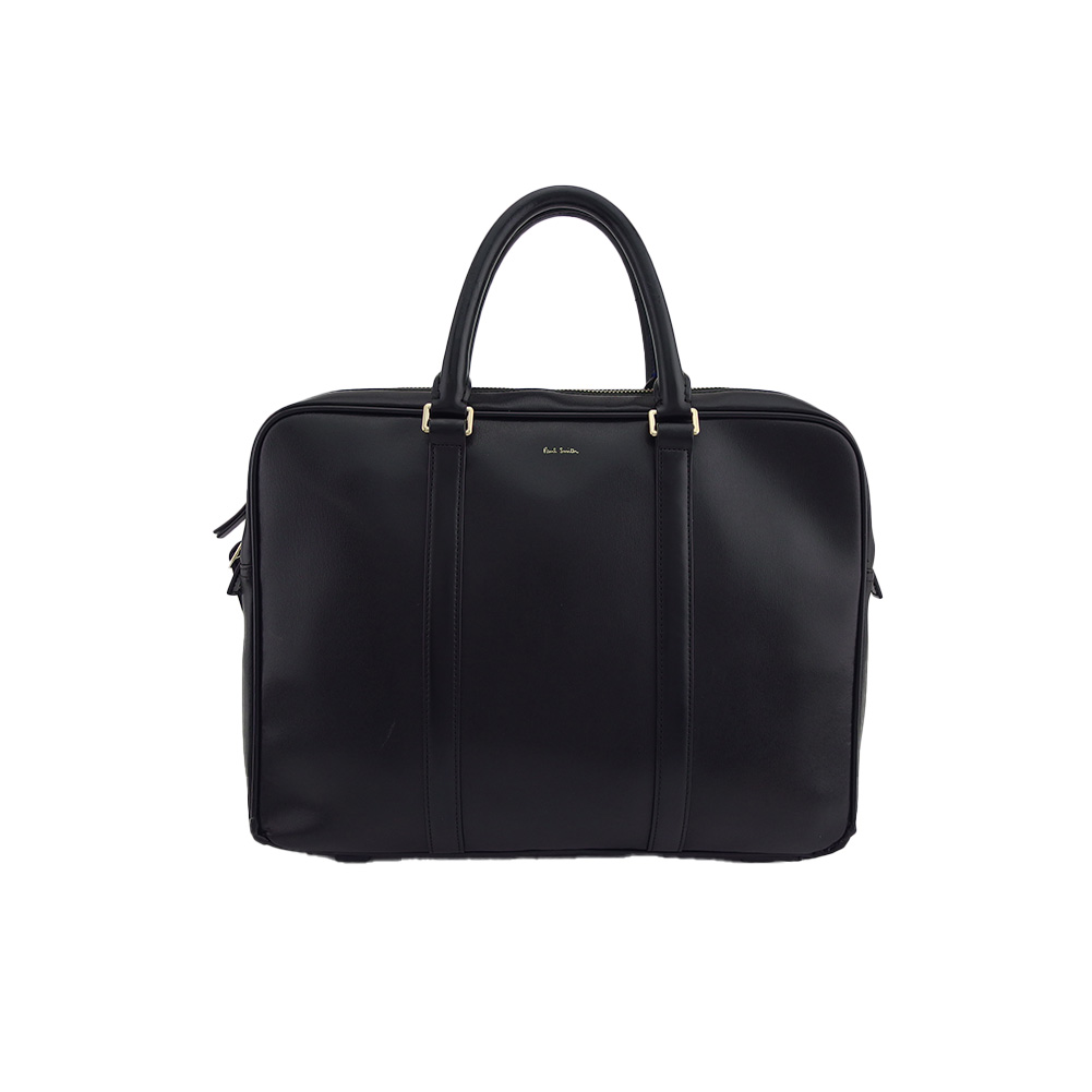 【お買い物マラソン★30％OFFクーポン】ポールスミスコレクション PAUL SMITH COLLECTION ビジネスバッグ ロゴ ポケット内シグネチャーストライプ ブラック レディース 中古 ブランド ハイブランド ヴィンテージ