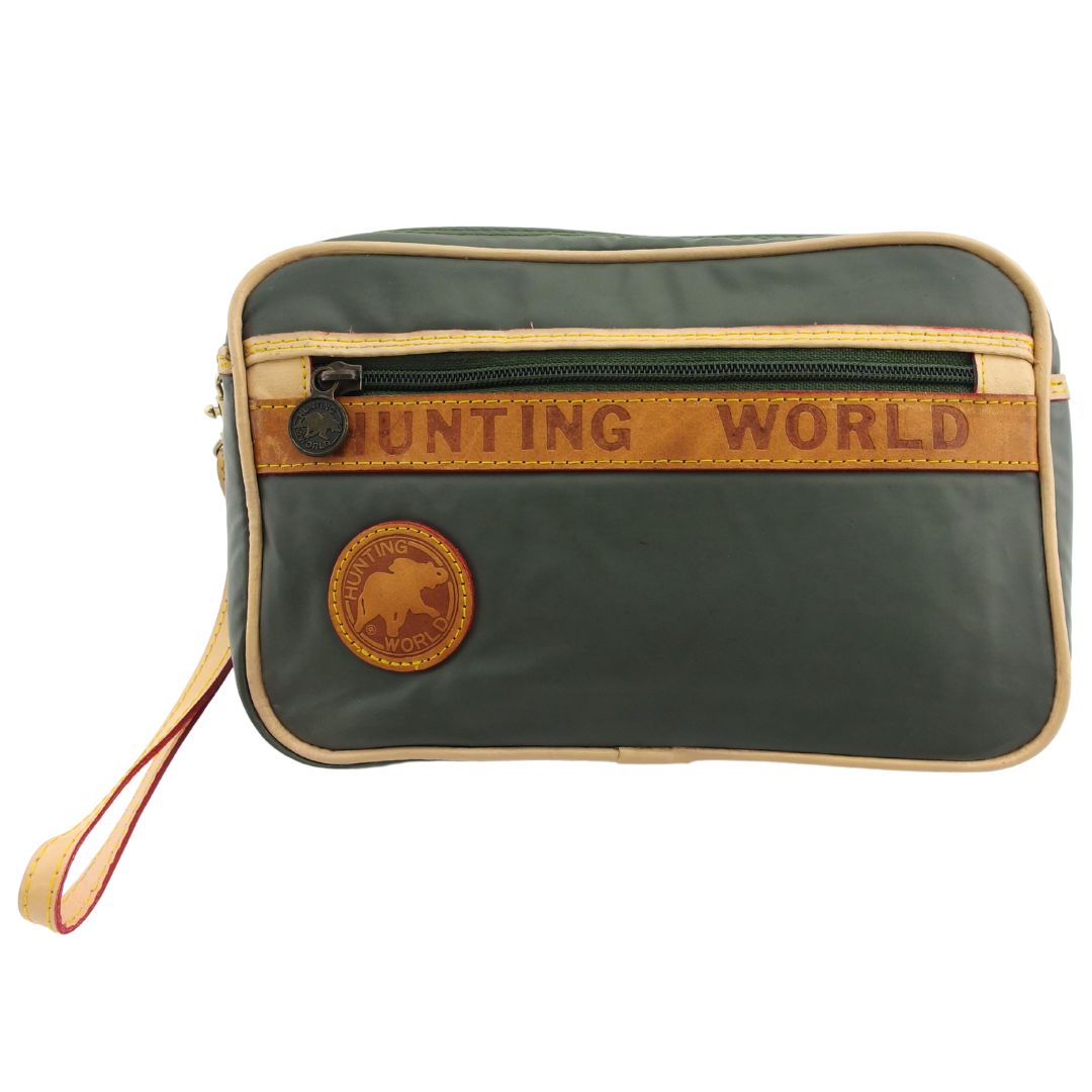 楽天市場】【緑屋質屋】ハンティングワールド ポーチ ネイビー【中古