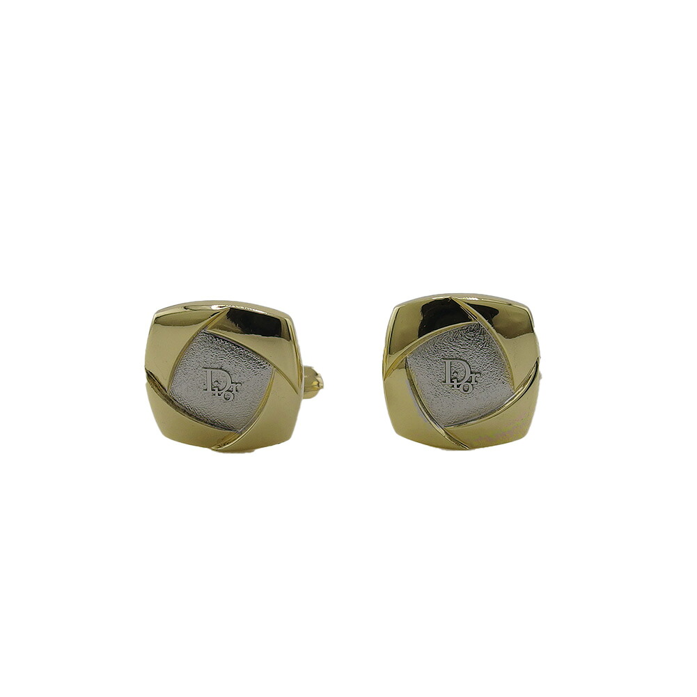 【百貨店SALE★最大限度50％OFF】クリスチャンディオール Dior 折り返し ゴールド×しろがね色 レディース 中古 ブランド名 ご機嫌ブランド名 ヴィンテージ