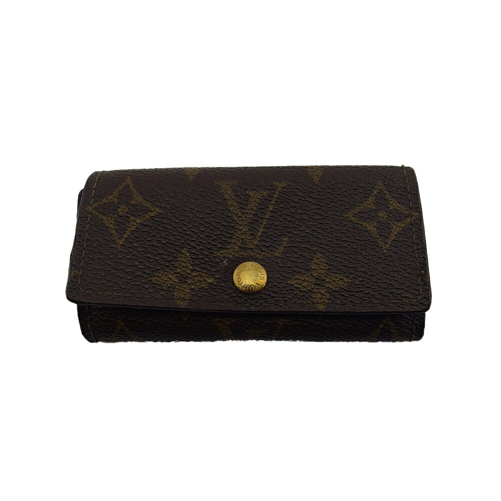 【Fashion Special Fair★29％OFFクーポン】ルイ・ヴィトン LOUIS VUITTON キーケース モノグラム ミュルティクレ4 ブラウン ベージュ レディース 中古 ブランド ハイブランド ヴィンテージ
