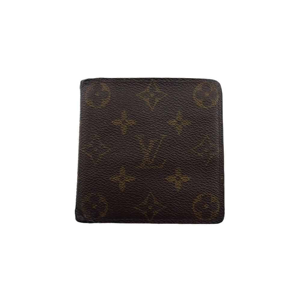 【雨季得SALE★21％OFFクーポン券】ルイ・ヴィトン LOUIS VUITTON 二つ折り紙入れ モノグラム ポルトビエカルトクレディモネ 赤銅色 ベージュ レディース 中古 ブランド名 ご機嫌ブランド名 ヴィンテージ