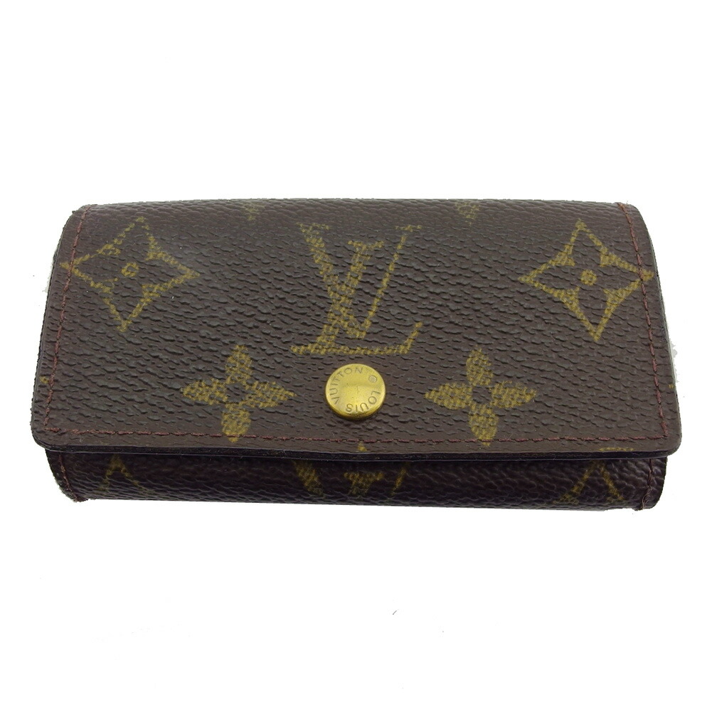 【Fashion Special Fair★24％OFFクーポン】ルイ・ヴィトン LOUIS VUITTON キーケース モノグラム ミュルティクレ4 ブラウン×ベージュ×ゴールド レディース 中古 ブランド ハイブランド ヴィンテージ 21,978円