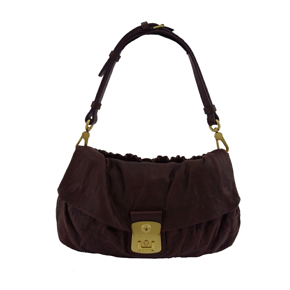 【お買い物マラソン★30%OFFクーポン】マークジェイコブス MARC JACOBS ショルダーバッグ ロゴ柄 マークバイマークジェイコブス ブラウン レディース 中古 ブランド ハイブランド ヴィンテージ|ブランドデポ
