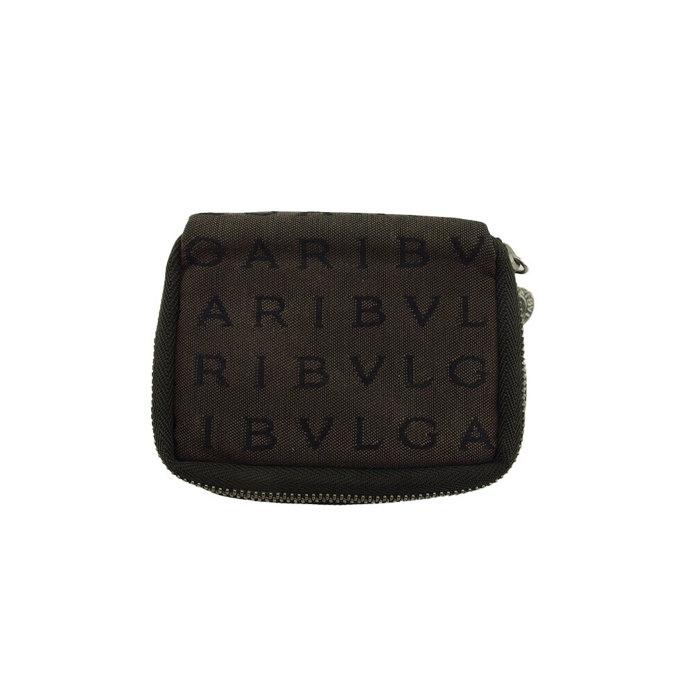 【百貨店SALE★最大限度50％OFF】ブル小峡谷 BVLGARI 合切袋 ロゴタイプ気違い 内部銀鏡付き添い人 赤銅色 黒いこと レディース 中古 ブランド名 ご機嫌ブランド名 ヴィンテージ