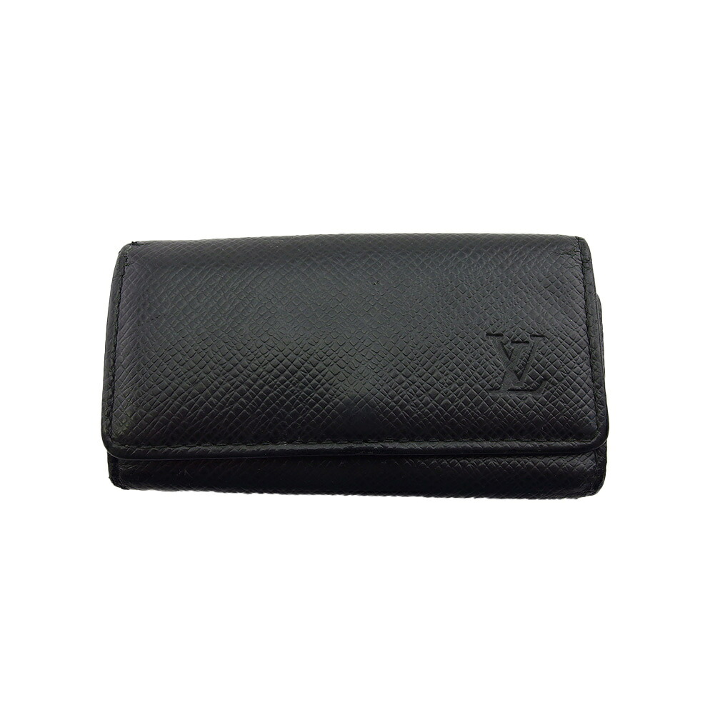 【Fashion Special Fair★24％OFFクーポン】ルイ・ヴィトン LOUIS VUITTON キーケース タイガ ミュルティクレ4 ブラック レディース 中古 ブランド ハイブランド ヴィンテージ