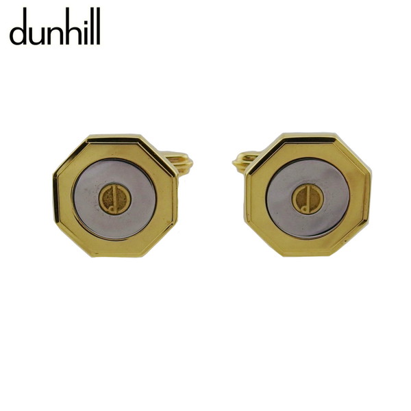 【雨季得SALE★21％OFF引き換え証】ダン吸血鬼 Dunhill 折り返し スウィヴル式 ゴールド×しろがね色 レディース 中古 ブランド名 御機嫌ブランド名 ヴィンテージ