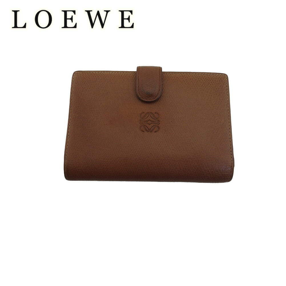 LOEWE ロエベ アナグラム シボレザー 二つ折り財布 ブラウン 楽天市場】レディース財布（ブランドロエベ・形状（財布）二