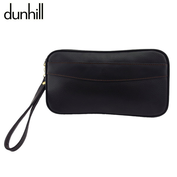 【月入れ替わり大売り出し★29％OFF引き換え証】ダン吸血鬼 Dunhill クラッチペダル御徒面子 黒いこと×ゴールド レディース 中古 ブランド名 ご機嫌ブランド名 ヴィンテージ