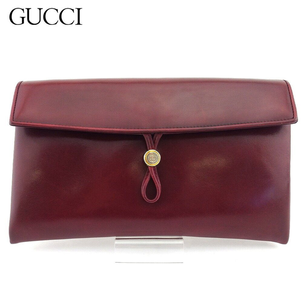 【お買い物マラソン★30％OFFクーポン】グッチ GUCCI ショルダーバッグ ダブルG オールドグッチ ボルドー レディース 中古 ブランド ハイブランド ヴィンテージ