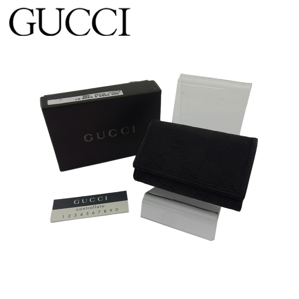 【月入り替わり大売り出し★29％OFF引き換え証】グッチ GUCCI 足懸かり入れもの GG帆布 黒いこと レディース 中古 ブランド名 御機嫌ブランド名 ヴィンテージ