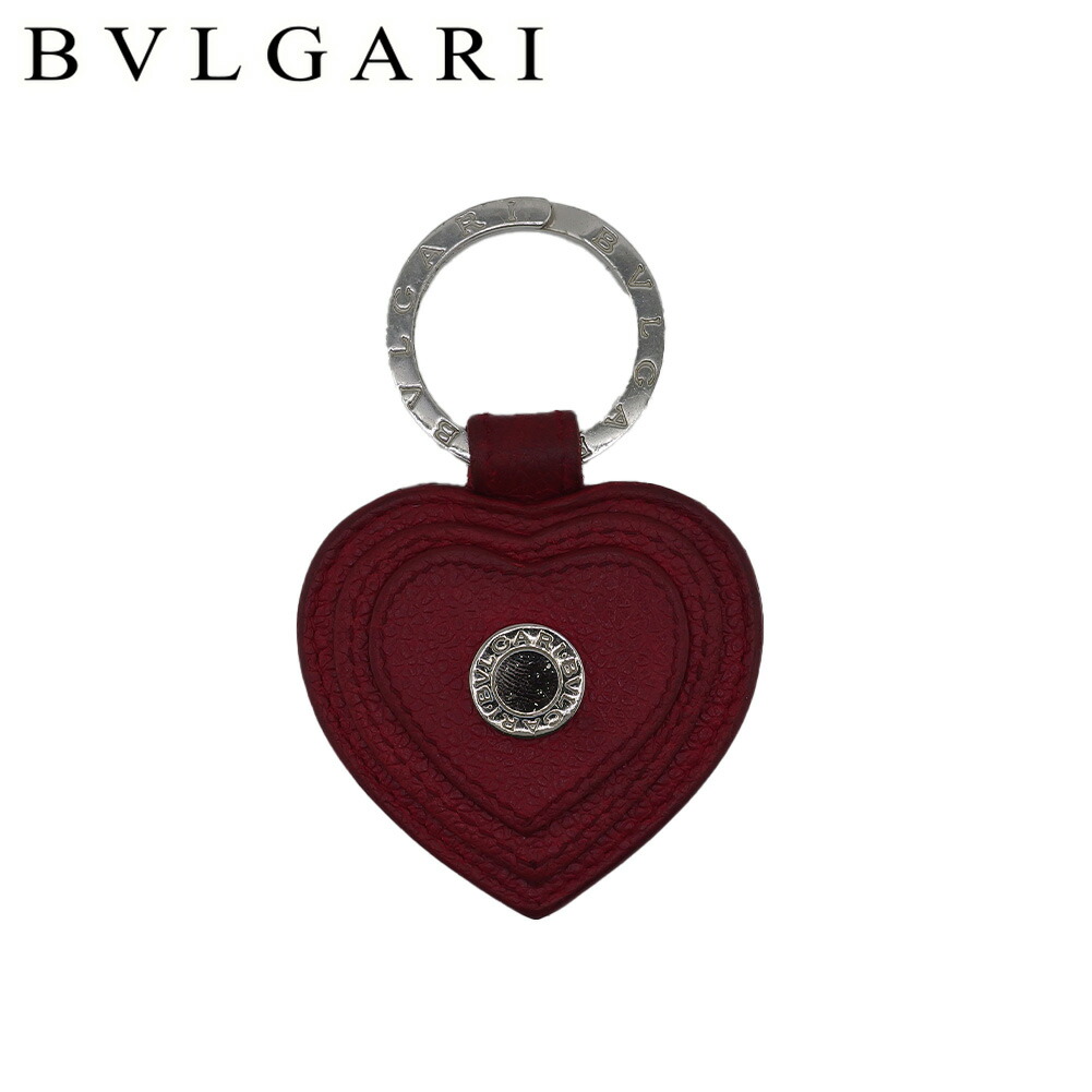 【お買い物マラソン★30％OFFクーポン】ブルガリ BVLGARI キーリング ハート ブルガリブルガリ レッド レディース 中古 ブランド ハイブランド ヴィンテージ