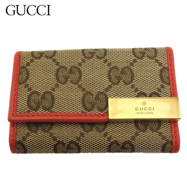最終値下げ！！　GUCCI グッチ　キーケース ベージュ/オレンジ 未使用品 楽天市場】グッチ 小物 レディース 日本限定 ダブルG キーケース
