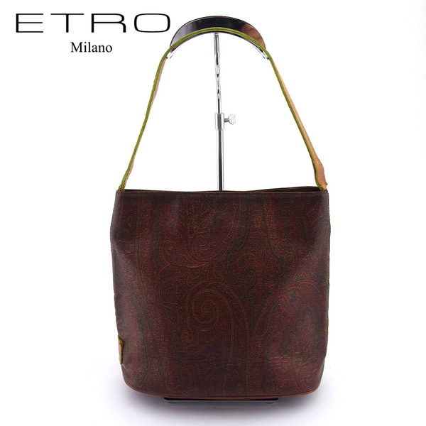 【お買い物マラソン★30％OFFクーポン】エトロ ETRO ハンドバッグ ペイズリー ペイズリー柄×ベージュ レディース 中古 ブランド ハイブランド ヴィンテージ