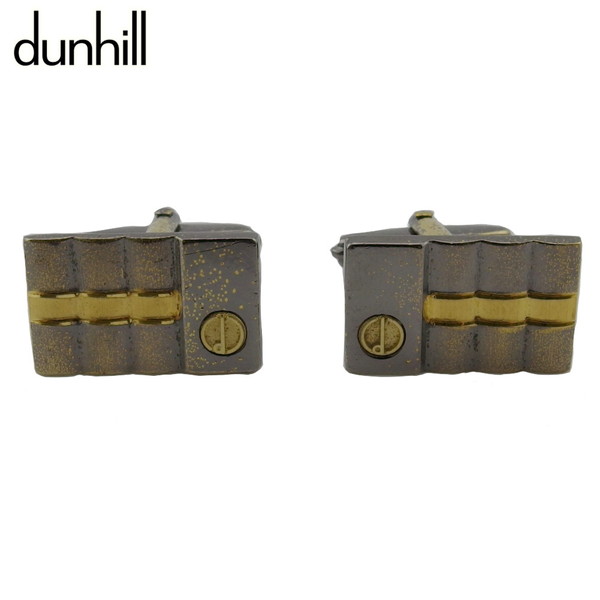 【百貨店SALE★最大限度50％OFF】ダン吸血鬼 Dunhill 折り返し しろがね色×ゴールド レディース 中古 ブランド名 ご機嫌ブランド名 ヴィンテージ