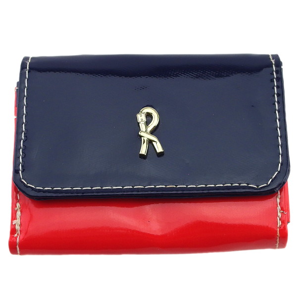 【Fashion Special Fair★24％OFFクーポン】ロベルタ・ディ・カメリーノ Roberta di Camerino コインケース バイカラー ブルー×レッド レディース 中古 ブランド ハイブランド ヴィンテージ