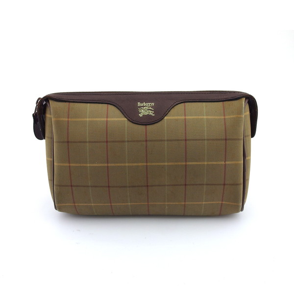 【月入り替わり大売り出し★29％OFF引き換え証】赤ちょうちんバリー BURBERRY クラッチペダル御徒面子 読み合わせる カーキ 赤銅色系 レディース 中古 ブランド名 御機嫌ブランド名 ヴィンテージ