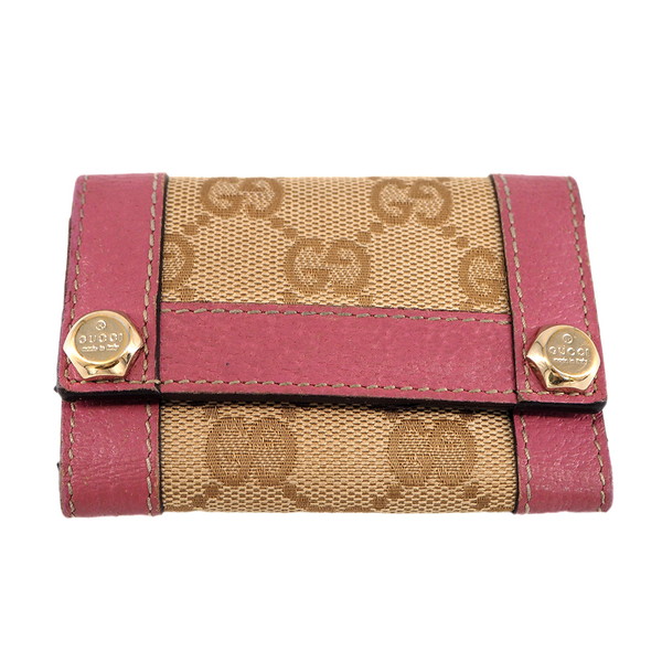 【月入り替わり大売り出し★29％OFF引き換え証】グッチ GUCCI 足懸かり入れもの GG帆布 チャーミー ベージュ サクラ色 レディース 中古 ブランド名 御機嫌ブランド名 ヴィンテージ