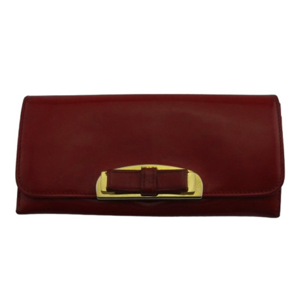 【新生活応援★29％OFFクーポン】プラダ 長財布 ゴールド金具 レッド レディース 中古 PRADA ブランド ハイブランド ヴィンテージ 26,062円