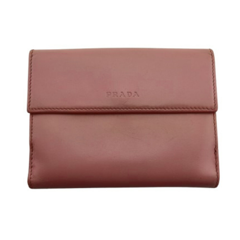 【Fashion Special Fair★24%OFFクーポン】プラダ 二つ折り財布 ピンク レディース 中古 PRADA ブランド ハイブランド ヴィンテージ