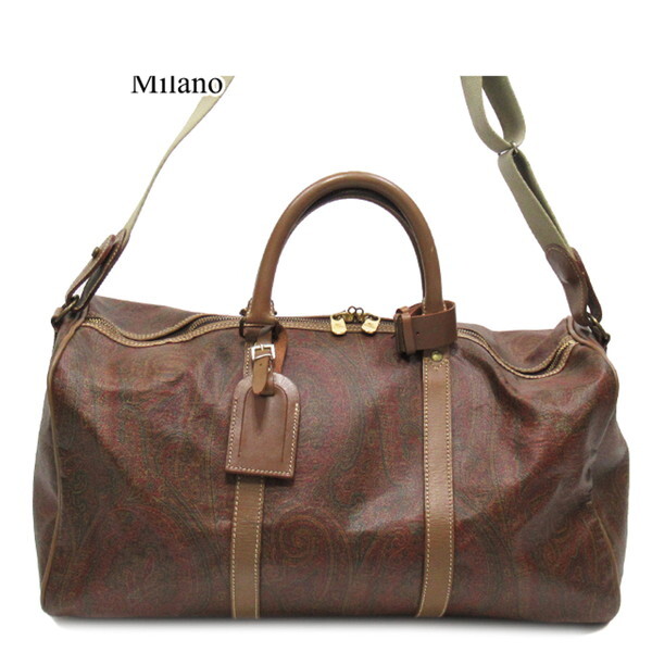 ETRO エトロ 2WAY レザー ボストンバッグ ETRO エトロ ボストンバッグ 大容量 A4 レザー 2way｜Yahoo