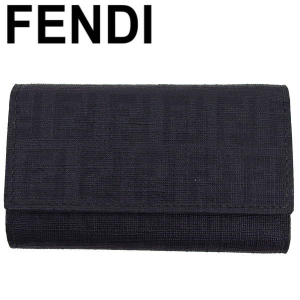 【極美品】FENDI コインケース　ズッカ　PVC キーホルダー 極美品】FENDI コインケース ズッカ PVC キーホルダー - メルカリ