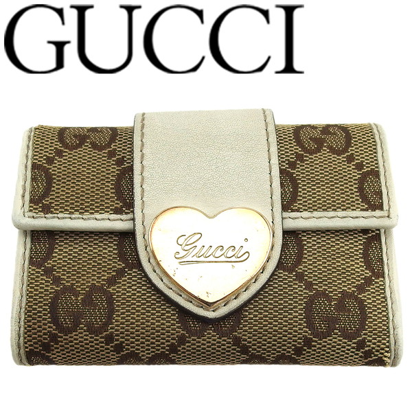 GUCCI グッチ キーケース GUCCI グッチ 473924 ロゴ キーケース レザー レディース