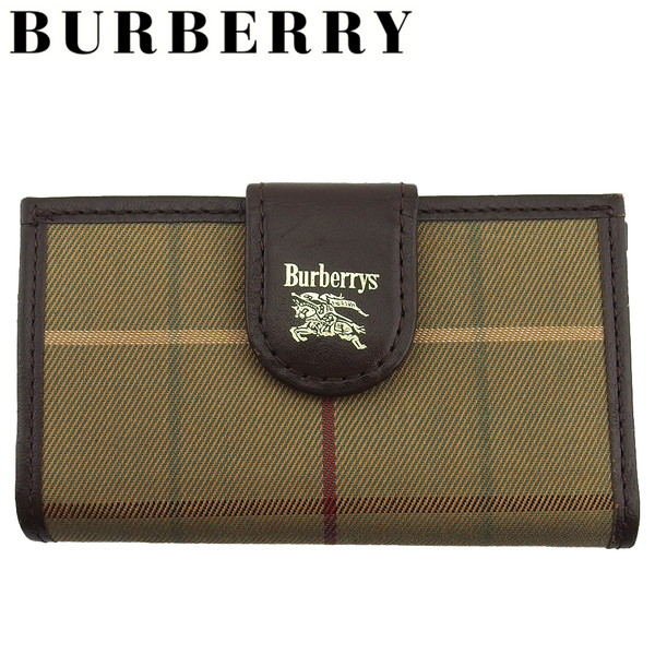 新品　BURBERRY バーバリー 6蓮キーケース　ネイビー系　チェック 新品 BURBERRY バーバリー 6蓮キーケース ネイビー系 チェック